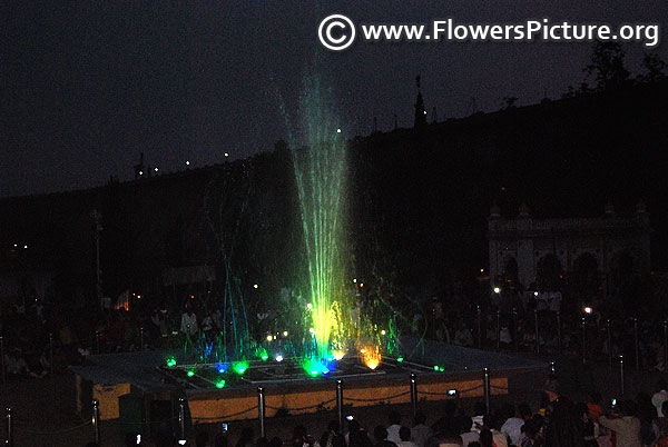 Dancing water fountain