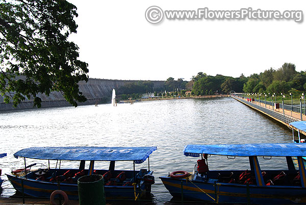 Krishna raja sagara dam boating